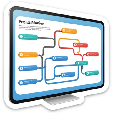 simple Roadmap (product management) for professional presentation sticker