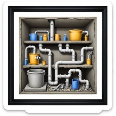 house basement sticker