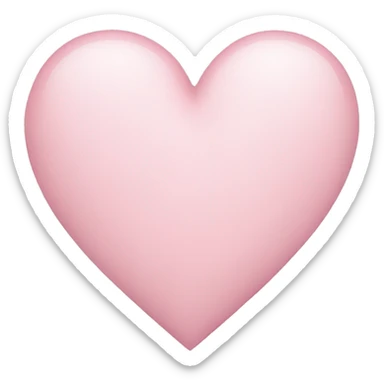 Light pink heart  sticker