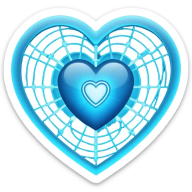 internet security heart sticker