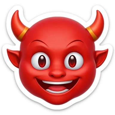 Red Devil Emoji sticker
