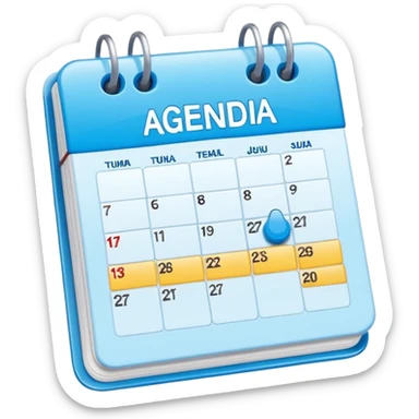 crie um emoji de uma agenda digital, tipo google calendar sticker