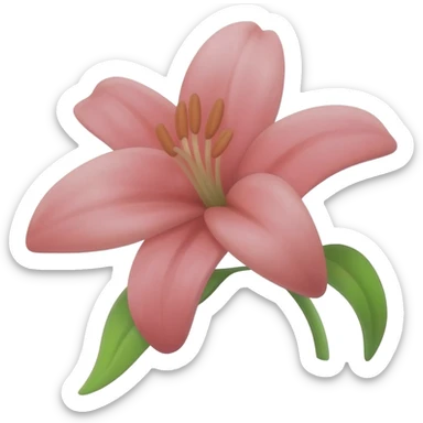 Lily flower emoji sticker