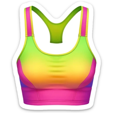 Neon crop top sticker