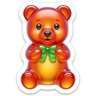 gomita de osito de colores sticker