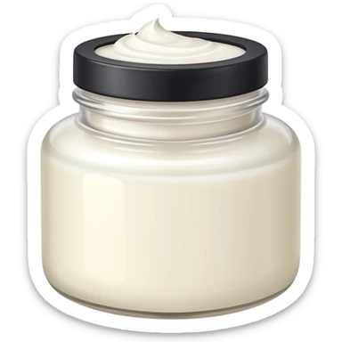 luxury white moisturizer sticker