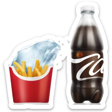 Mcdonalds large fountain diet coke with extra ice  sticker