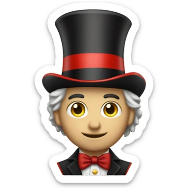 caucasian circus ringmaster sticker