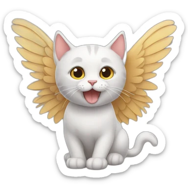 cat-with-wings sticker