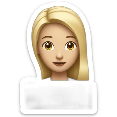 blonde asian female software engineer with Macbook on the side sticker