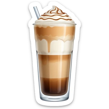 Ice latte without the whipped cream  sticker