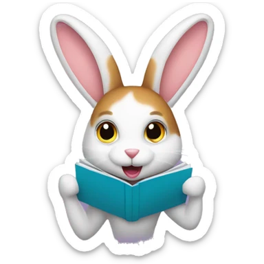 American magazine company with a rabbit-shaped logo  sticker