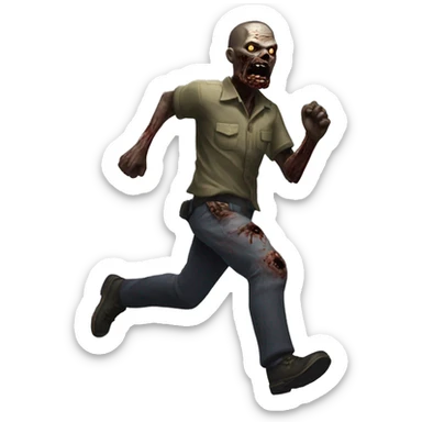 Black ops 6 zombie running sticker
