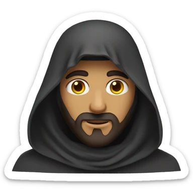 men arabe cloaked sticker