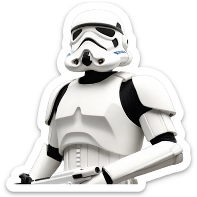 Storm trooper hablando sticker