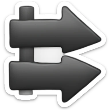 text arrow down sticker