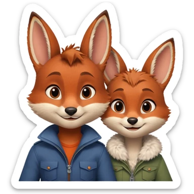 Nick and Judy sticker