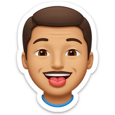 Hombre se les hace agua la boca sticker