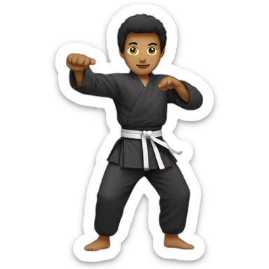 Martial arts sticker