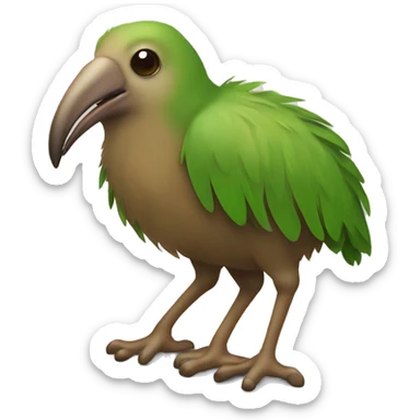 kiwi bird without wings sticker