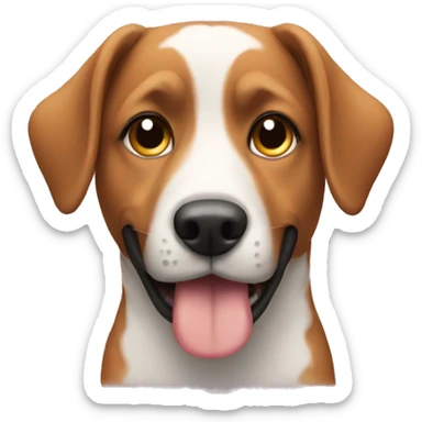 Hear with dog sticker