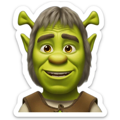 Shrek from the original movie sticker