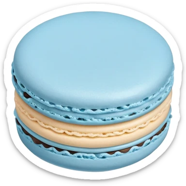 1 Completely Light blue macaron sticker
