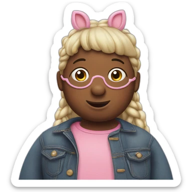 peppa pig hyperrealistic sticker