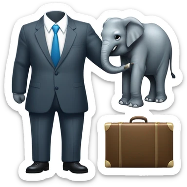 Elefante abogado sticker