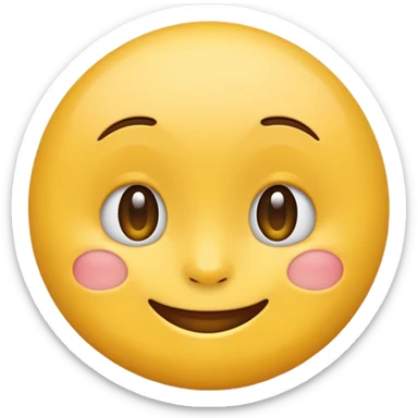 subtle smile emoji, a bit naughty sticker