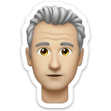 Mikhail Gorschenev from "Korol and Schut" punk band sticker