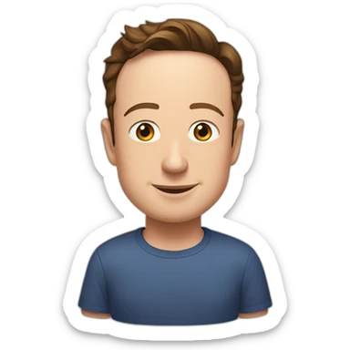 elon musk and mark zuckerberg sticker