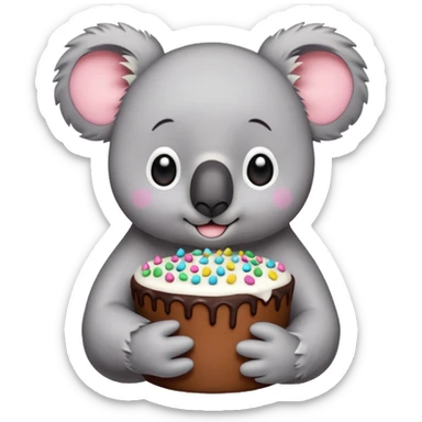 Koala cake sticker