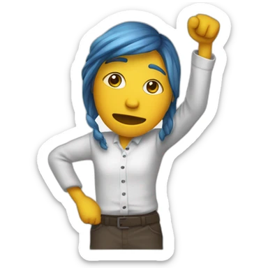 Une.personne.qui fais..un.dab sticker