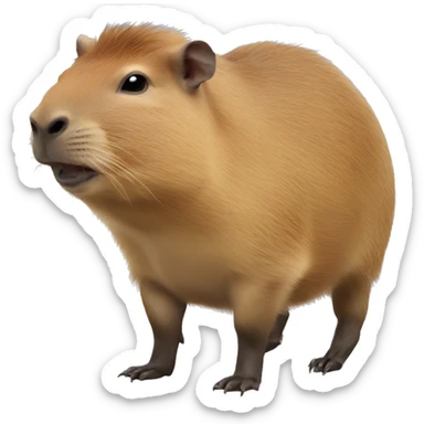 capybara michael jackson sticker
