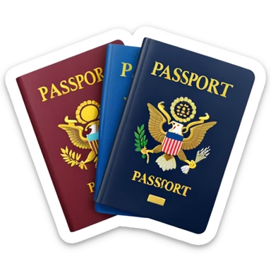 3 passports sticker
