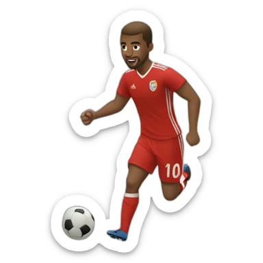 dieu qui fait du foot sticker