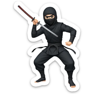 Ninja anime sticker