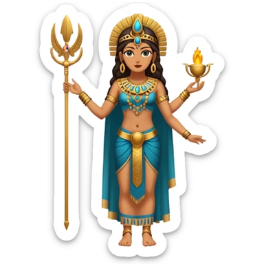 fullbody realistic annunaki attractive female Inanna sticker