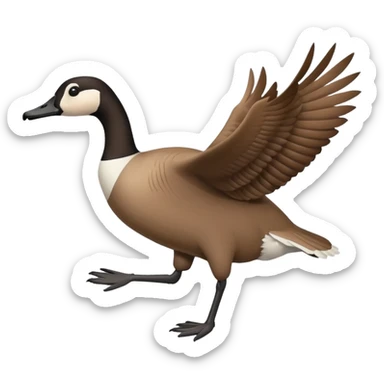 The Canada Goose Is Flying Thanksgiving Day Meal sticker