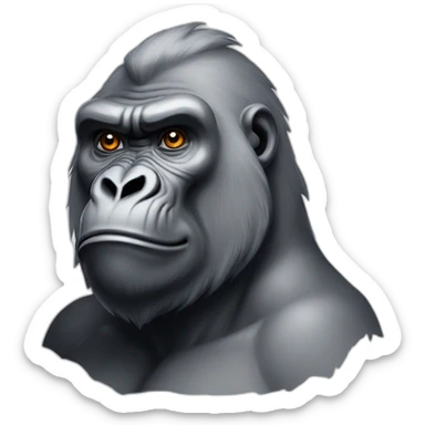 Silverback Gorilla King sticker