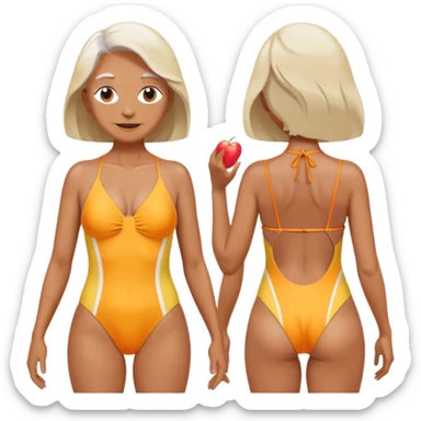 senior in swimsuit sticker