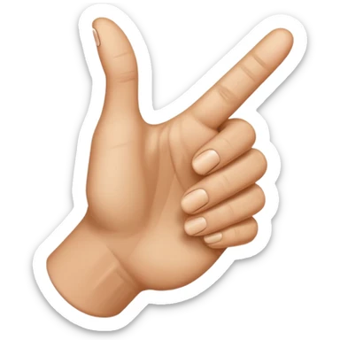 finger pointing at me sticker