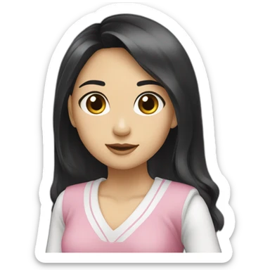 Sudo Maimi（Girl・Whitening・Long hair・Black Hair） sticker