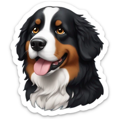 Astronaut Bernese mountain dog sticker