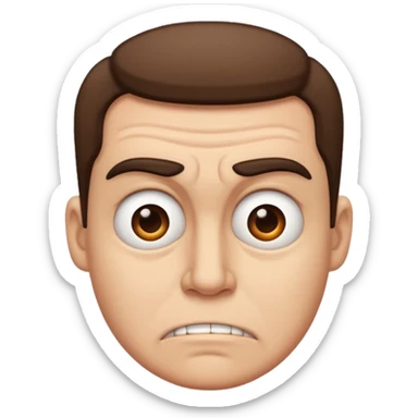 When you look at a person with contempt  sticker