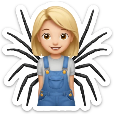 itsy bitsy spider Nursery Rhyme Character sticker