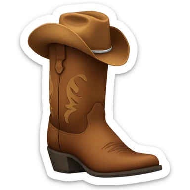 Cowboy boots sticker