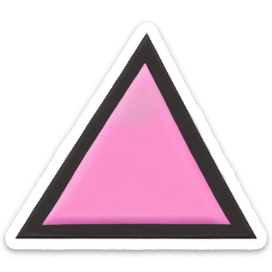 Pink flag triangle  sticker