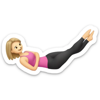 Dos amigas haciendo pilates  sticker